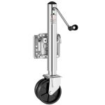 VEVOR Trailer Jack with Wheel, 2000 lbs Load Capacity, Heavy Duty Swivel Boat Trailer Jack with PP Single Wheel & Ergonomic Handle, 12-inch Lift, Fit for RVs, Boats, Horse Trailers, Utility Trailers