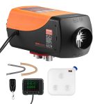 VEVOR 8KW Diesel Heater, DC12-24V, Fast Heating Diesel Air Heater, with Remote Control and Color Digital Display, 10L Fuel Tank, Low Noise, Voice Announcement, for RV, Truck, Boat and Trailer