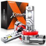 c H11 Bulbs, 30000LM 8X Brightness H11/H8/H9 Light Bulbs, 6500K Cool White Bulbs with 15000RPM Fan, Plug and Play, IP68 Waterproof, Pack of 2
