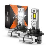 SEALIGHT 9006 Bulbs, 30000LM 8X Brightness 9006 Light Bulbs, 6500K Cool White Bulbs with 15000RPM Fan, Plug and Play, IP68 Waterproof, Pack of 2