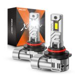 SEALIGHT 9005 Bulbs, 30000LM 8X Brightness 9005 Light Bulbs, 6500K Cool White Bulbs with 15000RPM Fan, Plug and Play, IP68 Waterproof, Pack of 2