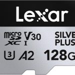 Lexar 128GB Professional Silver Plus Micro SD Card, UHS-I, C10, U3, V30, Full HD & 4K, Up to 205/150 MB/s microSDXC Memory Card, for Videographers, Gamers (LMSSIPL128G-BNANU) | 1TB UHS-I V30 microSDXC with 205MB/s read speed for drones, action cameras and handheld consoles